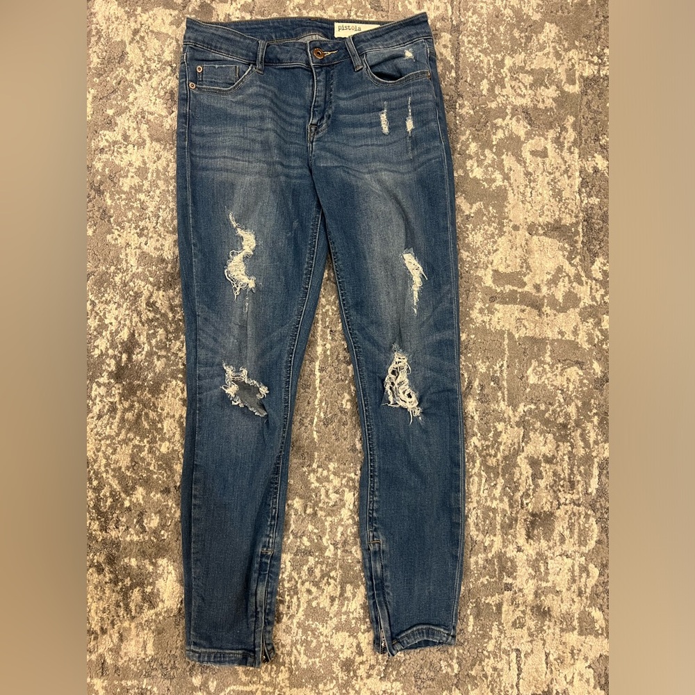 Pistola distressed skinny jeans